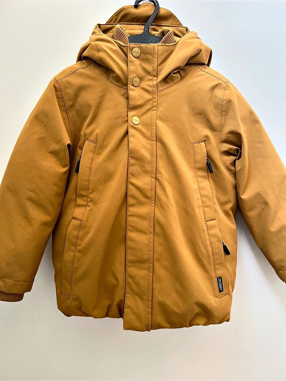 GOSOAKY kids 110/116 Brown Waterproof Hooded Warm Winter Jacket